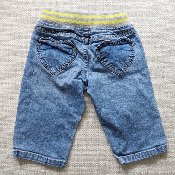 Mini Boden Girls Heart Pocket Jeans Denim Pants 3Y/3T Toddler Drawstring Waist - Picture 6 of 7